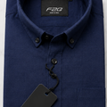 F2G Premium old money Cotton Full Sleeve Shirt – Navy Blue