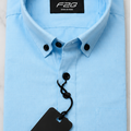 F2G Premium OLD MONEY Cotton Full Sleeve Shirt – Light Blue