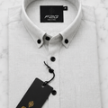 F2G Premium old money Cotton Full Sleeve Shirt – Pearl White