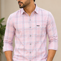 CYBORG Premium Casual Shirt - Pink Checks