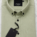 F2G Premium Old money Cotton Full Sleeve Shirt - Sage Green