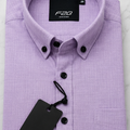 F2G Premium Old money Cotton Full Sleeve Shirt - Lavender Purple